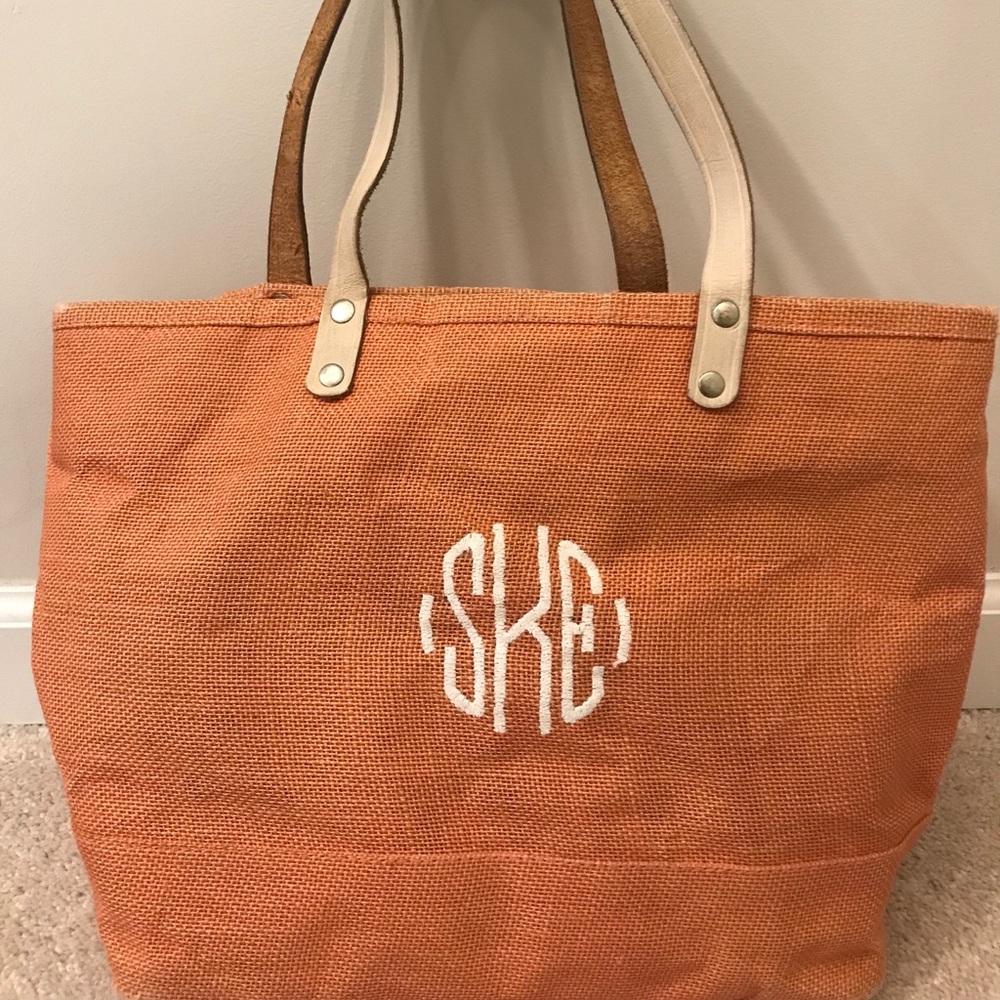 Monogrammed SKE tote